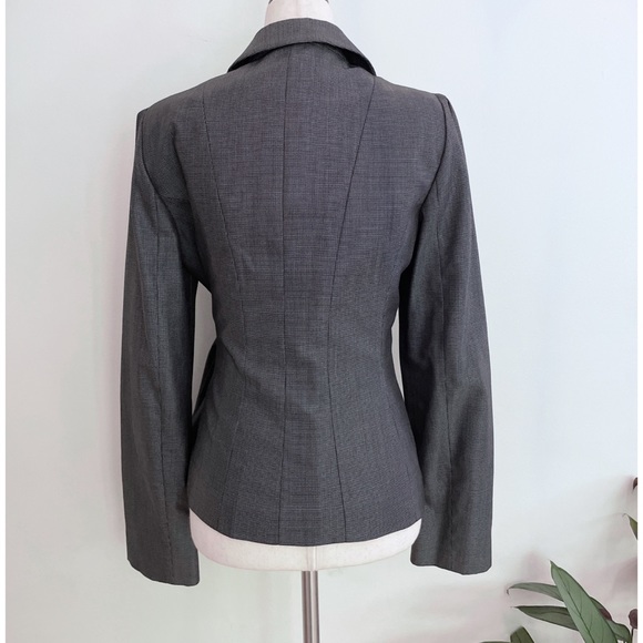 EUC Armani Collezioni Side Bow Wrap Tie Pattern Blazer Jacket 10 Made in Italy - Picture 10 of 11